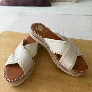 Vince Camuto White Espadrille Sandals